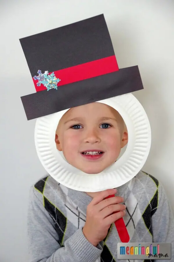 Snowman Crafts For Kids Snowman Paper Plate Face