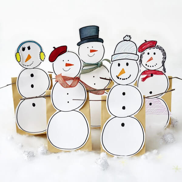 Snowman Crafts For Kids Snowman Gifts Bag