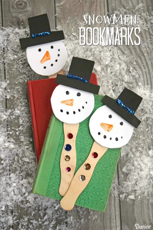 Snowman Crafts For Kids Stick Snowman