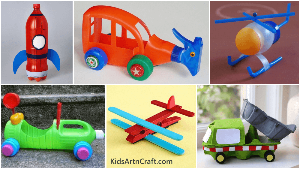 Toy Vehicles Made from Recycled Materials | Projects for Kids