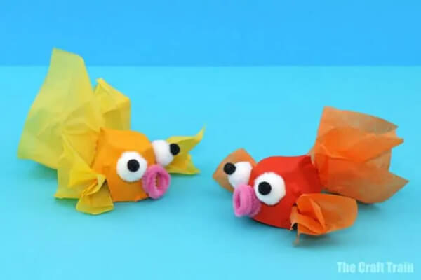 Underwater Sea Creatures Art and Craft Ideas for Kids Egg Carton Goldfish