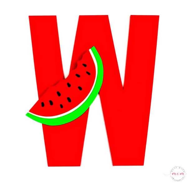 Letter Watermelon Craft