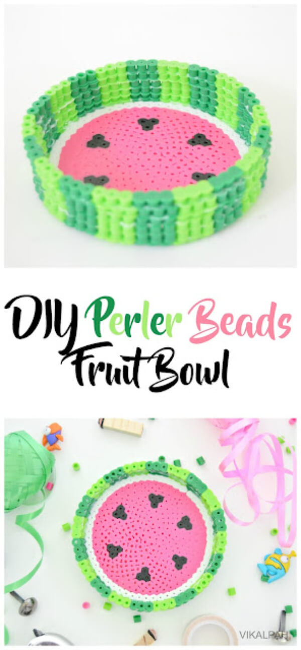DIY Perler Beads Fruit bowl