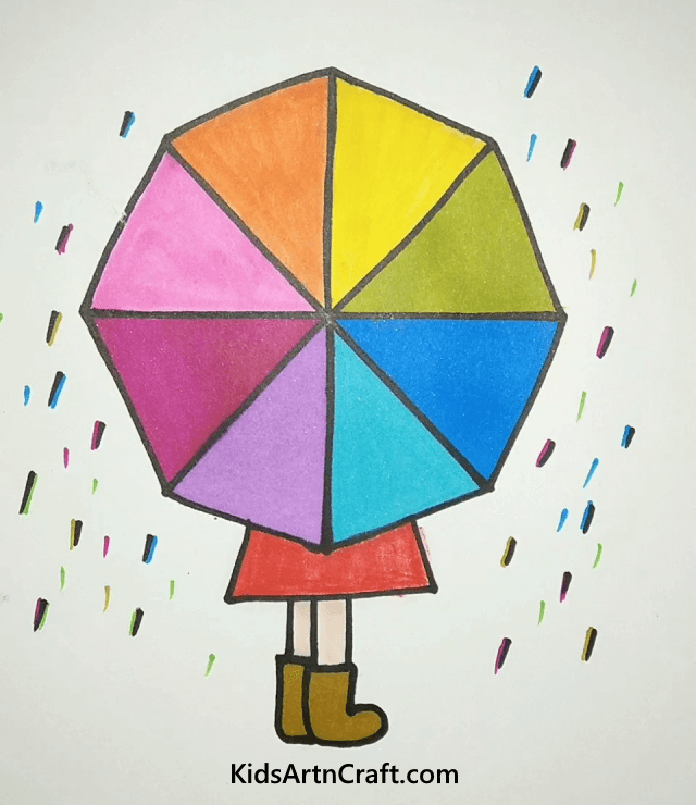 The Rainbow Rain Learn to Draw Cute Girls