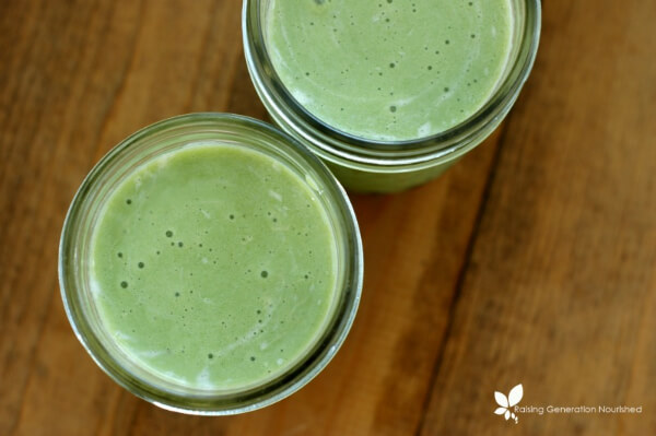 Green Smoothie Full Of Nutrients For Kids