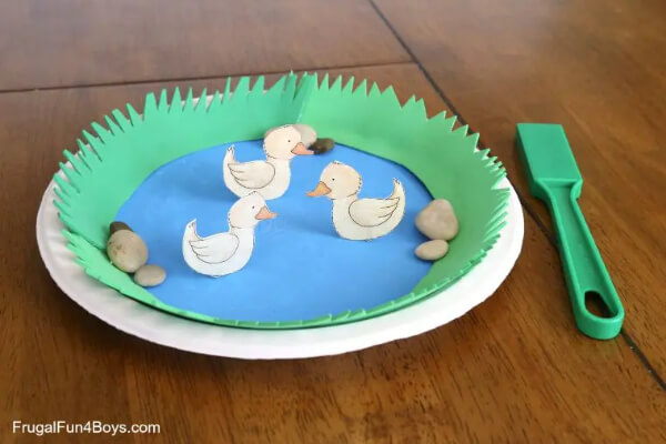 Duck Pond Craft Using Paper Plate