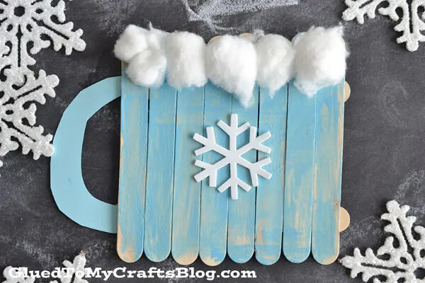 Hot Chocolate Mug Craft Idea With Popsicle Stick For Kids