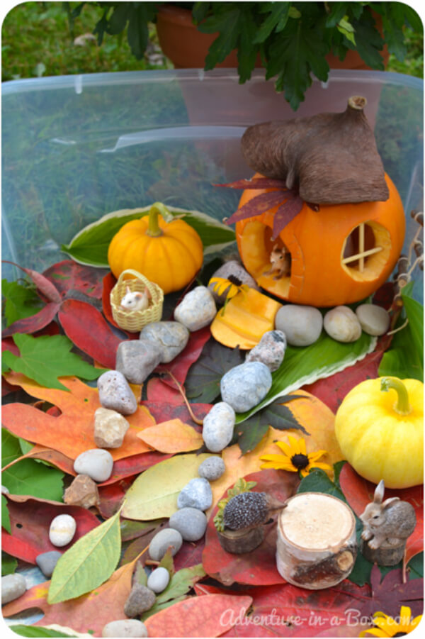Pumpkin House Autumn Crafts For Preschoolers