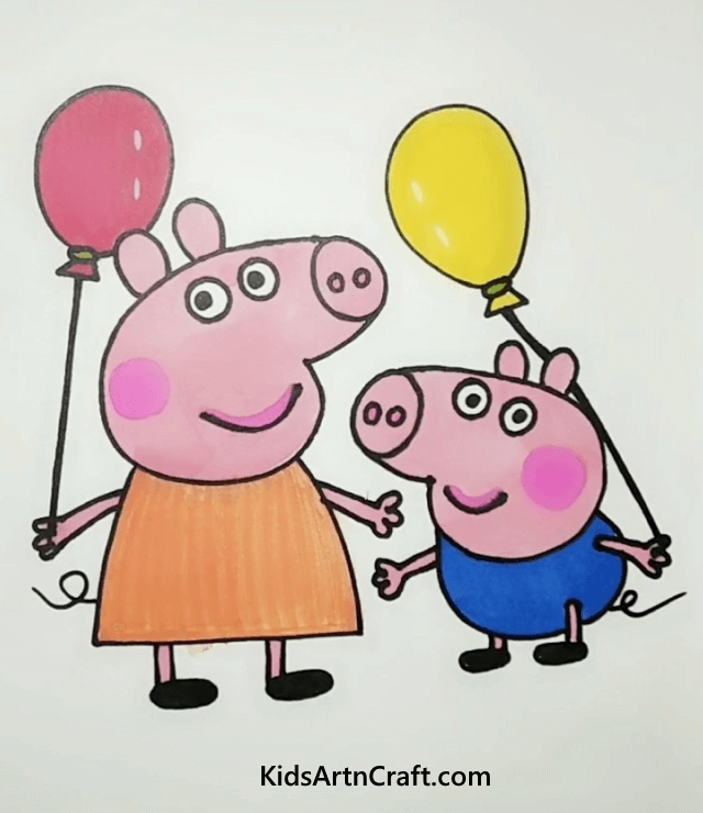 Peppa Pig Let's Have Some Fun By Drawing Cartoons