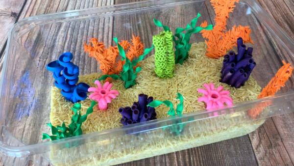  Coral Craft Ideas & Activities for Kids DIY Pasta Coral Reef