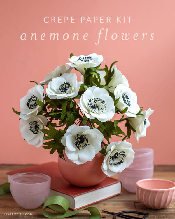Anemone Flower Paper Craft For Kids 