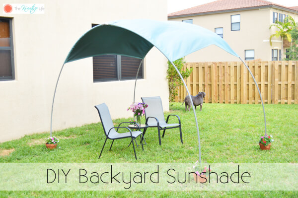 Easy-To-Make Backyard Sunshade Craft Idea With PVC Pipes