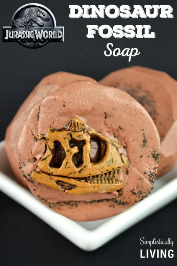 Amazing Dinosaur Fossil Craft On Soap For Kids
