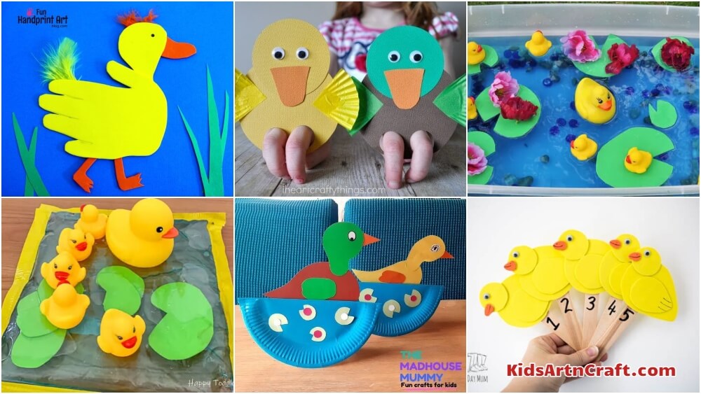 Paddling of Ducks! Folded Paper Duck and Ducklings Craft - Creative Little  Explorers