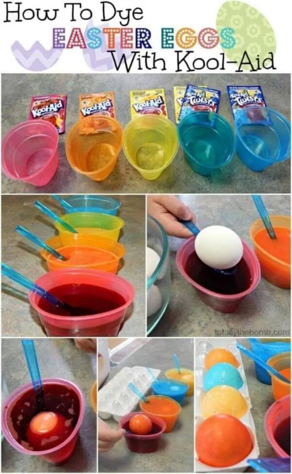 Kool-Aid Easter Egg Colouring Kool-Aid Ideas For Kids 