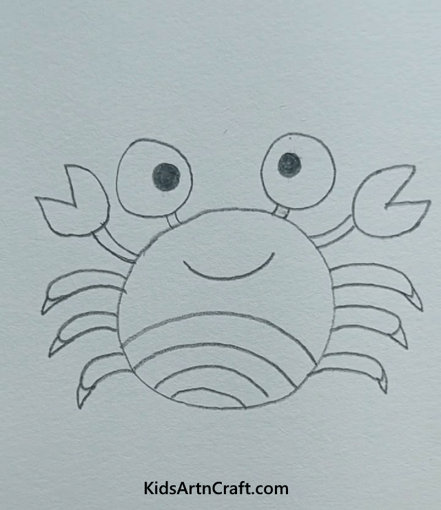 Easy Animal Pencil Drawings For Kids Crab