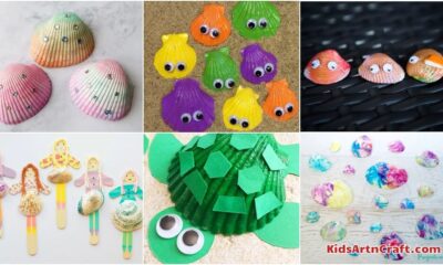 Easy Sea Shell Crafts & Activities for Kids