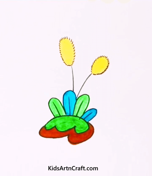Cute Flower Drawing Ideas for Kids Draw A Wild Grass