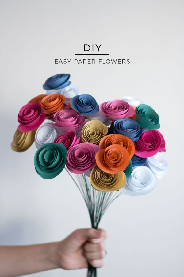 DIY Paper Flowers For Adults to Make With Kids Paper Flowers Craft For Kids