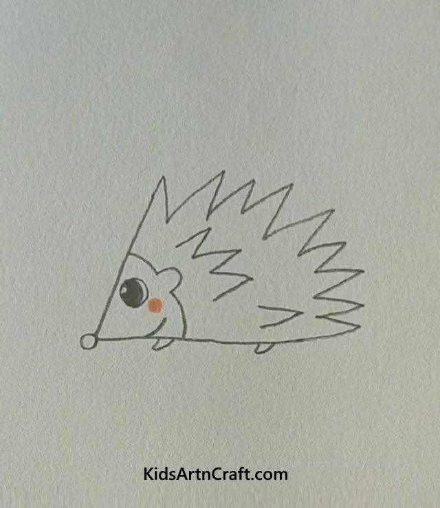 Easy Animal Pencil Drawings For Kids Porcupine