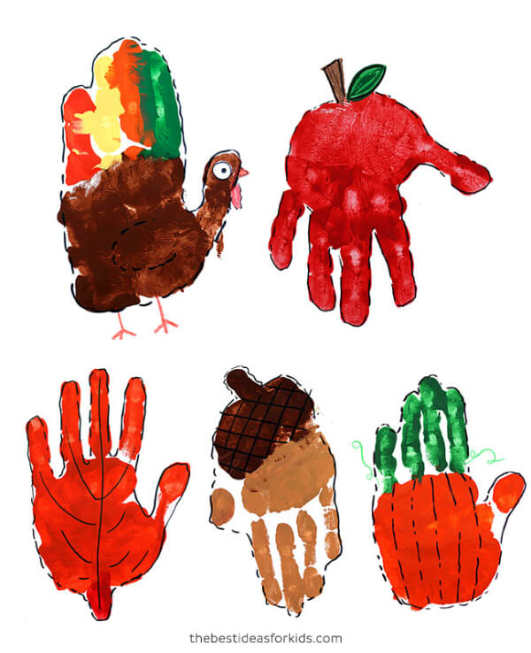 Fall Handprint Art Fall Crafts To Make With Kids