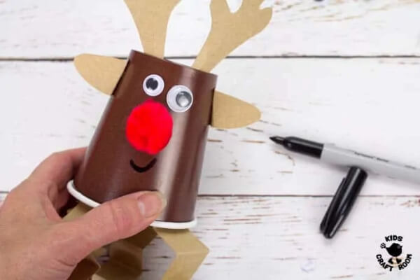 Paper Cup Reindeer