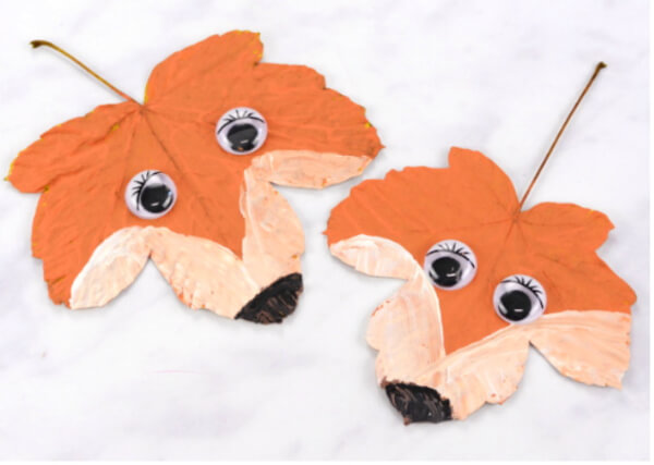 Fox Leaf Craft Fall Crafts To Make With Kids