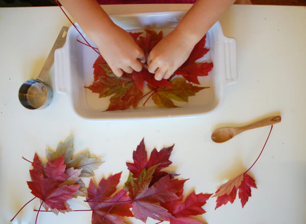 Glycerin Leaves Fall Craft Activities For Kids 