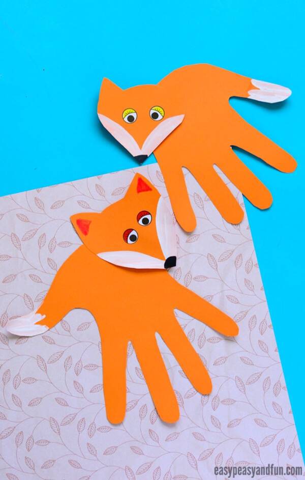 Handprint Paper Fox Art & Craft