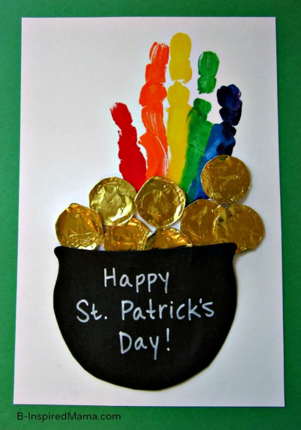 Rainbow Handprint Craft For Kindergarten 