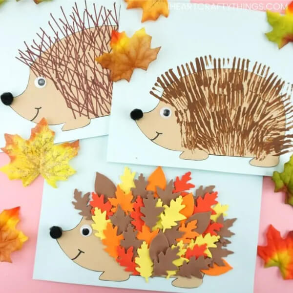 Simple Hedgehog Template Thanksgiving Crafts & Activities For Kids