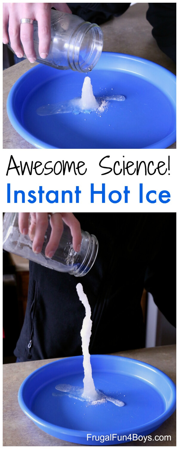 Let's Make A Instant Ice Tower With Vinegar & Baking Soda