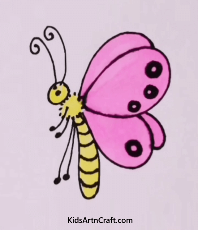 Learn to Make Drawings With Easy Tips Colourful Butterfly