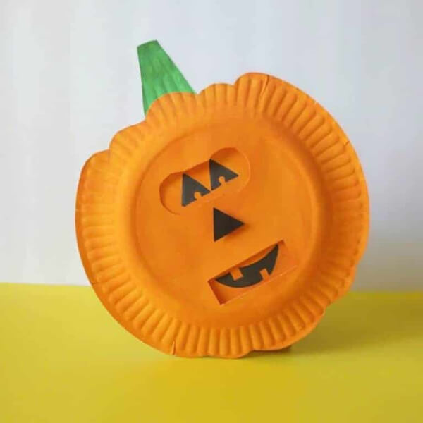 Smilling And Scary Pumpkin Craft For Halloween