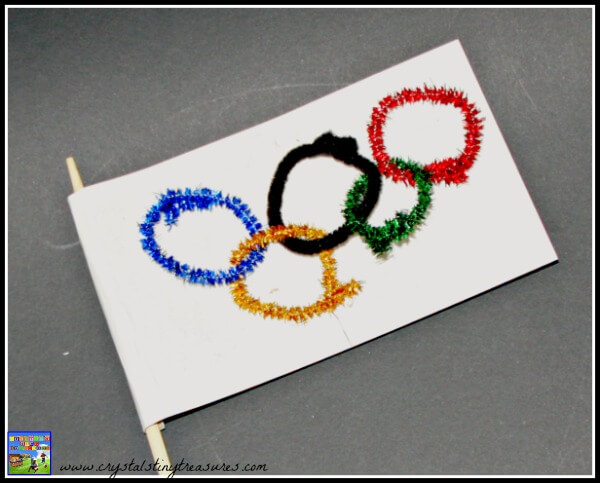 Pipe Cleaners Olympic Flag Crafts For Kids