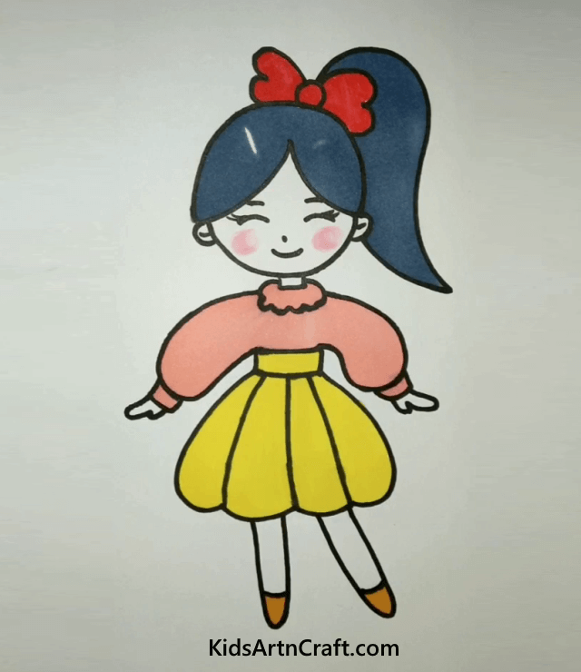 Cute Girl Drawings for Kids - Kids Art & Craft