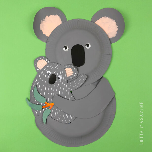 Australian Animal Koala Paper Plate Craft For Kids