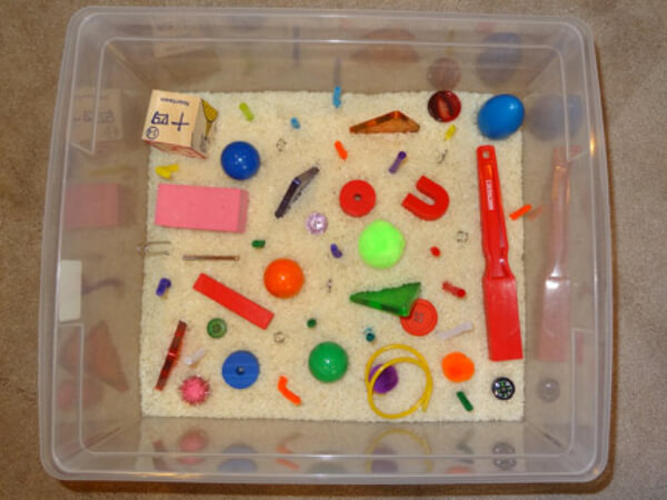 Simple Magnet Sensory Bin Play Craft Ideas For Kids
