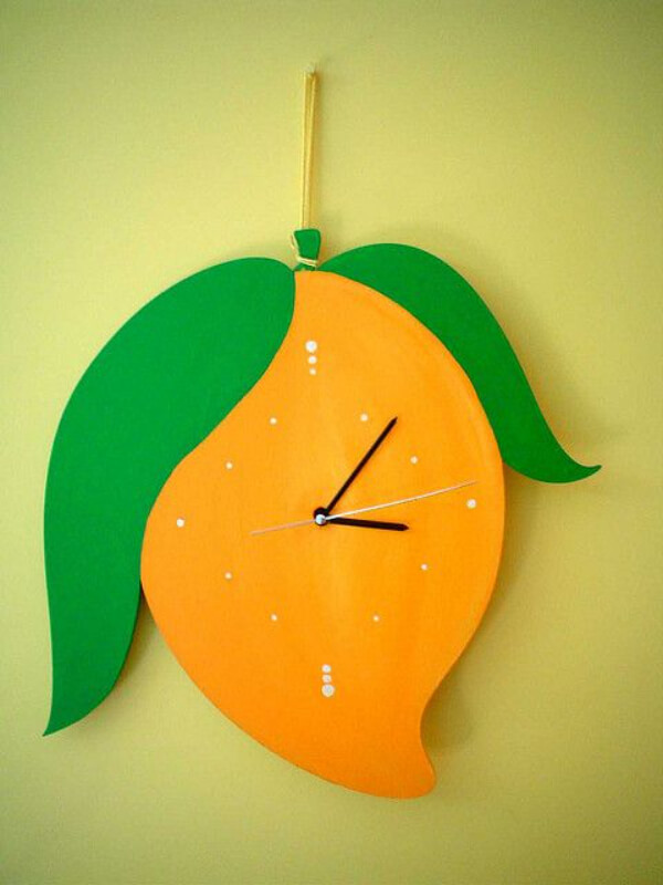 Creative Mango Clock Craft Ideas 