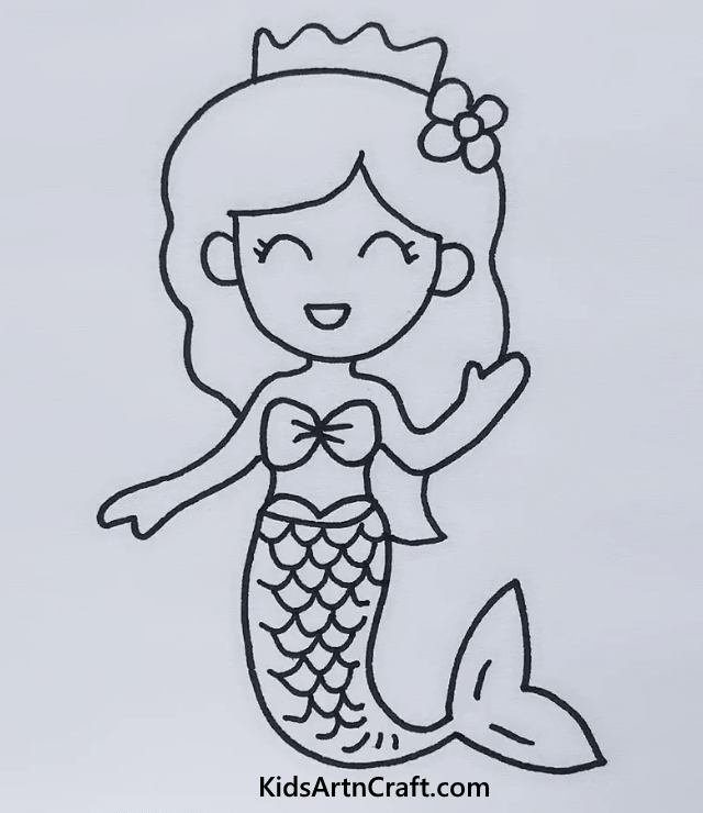 Easy Animal Drawings For Creative Adventure Mermaid