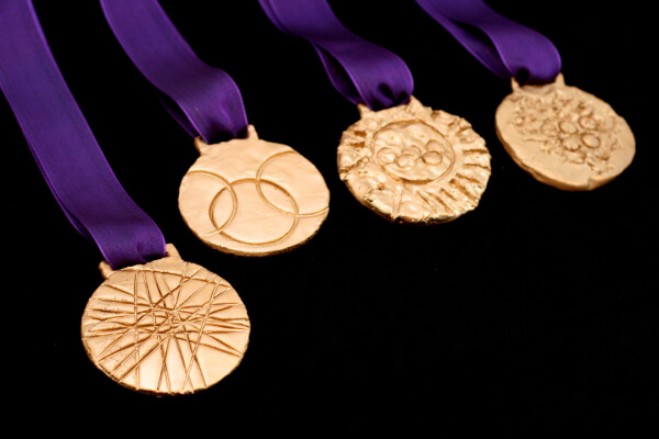 Olympic Gold Medals With Designs