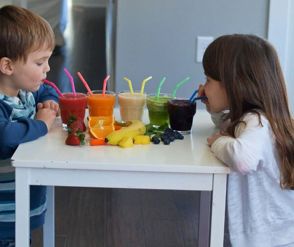 Fun Tasting Activity From Rainbow Smoothies For Kids