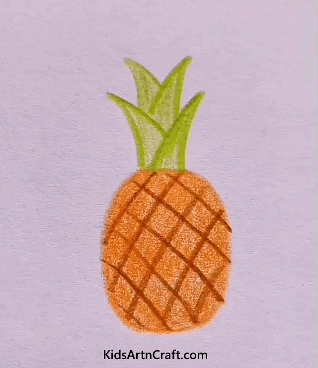 Drawing Ideas For Kids Pineapple