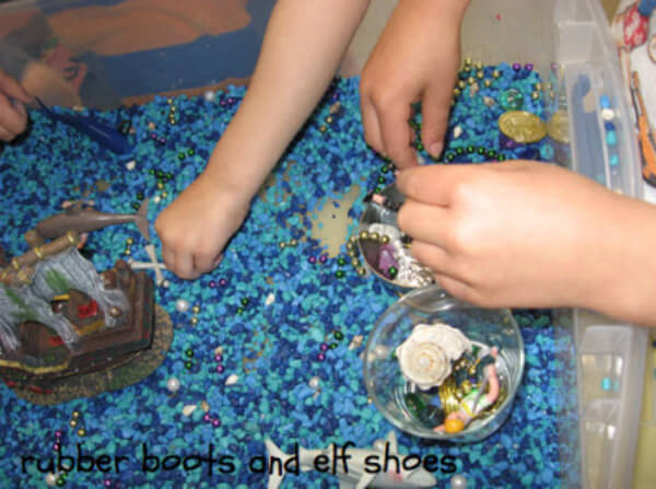 Pirate And Poem Sensory Bin Activity For Kids