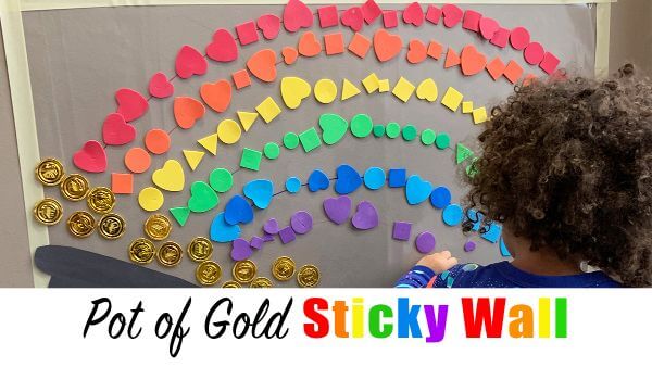 Wall Sticky Eye Catching Rainbow Crafts For Kids