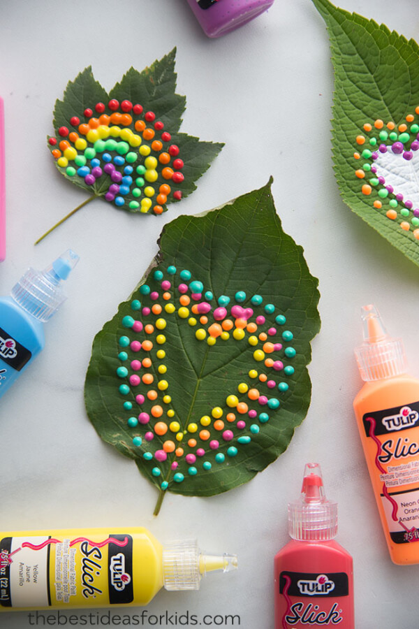 Leaf Painting Fall Crafts To Make With Kids