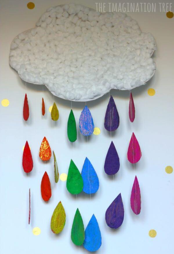 Eye Catching Rainbow Drops Crafts For Kids