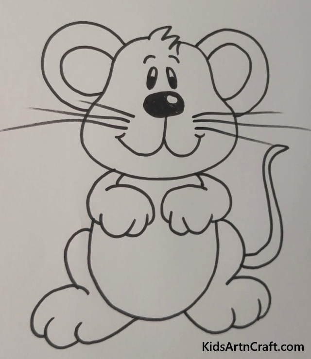 Easy Animal Drawings For Kids Mouse
