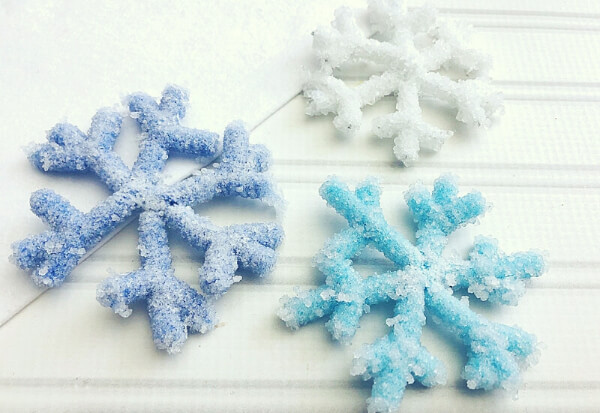 Crystal Snowflake Ornaments Amazing Science Projects for Grade 5 Students
