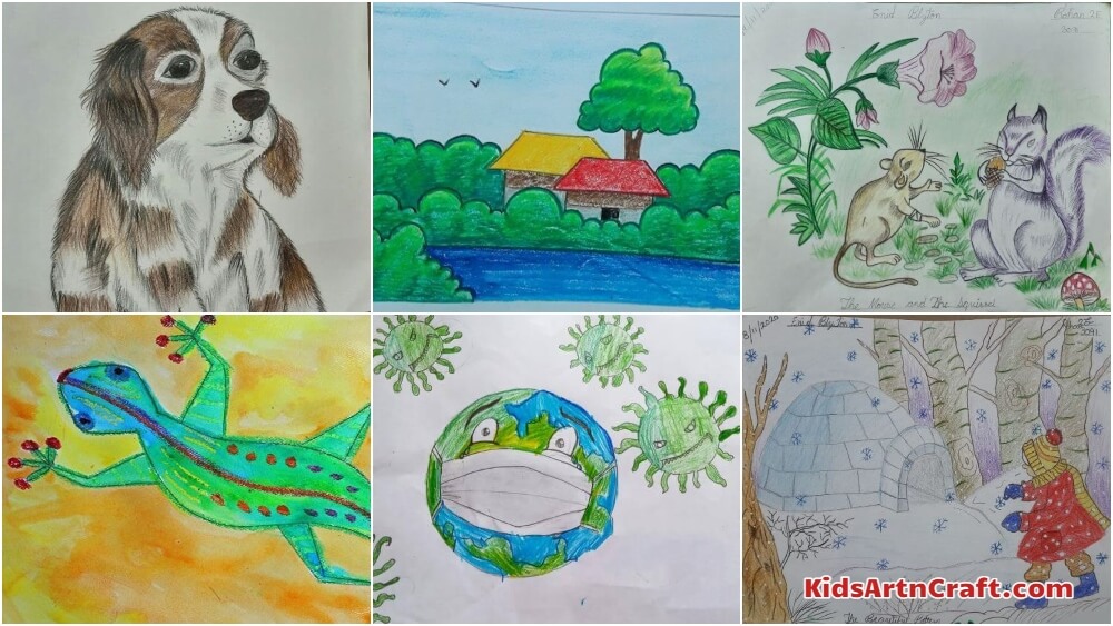 Simple Drawing & Painting Ideas for Kids - Kids Art & Craft